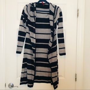 Yoki Gray and Navy Sweater Full length Size Medium